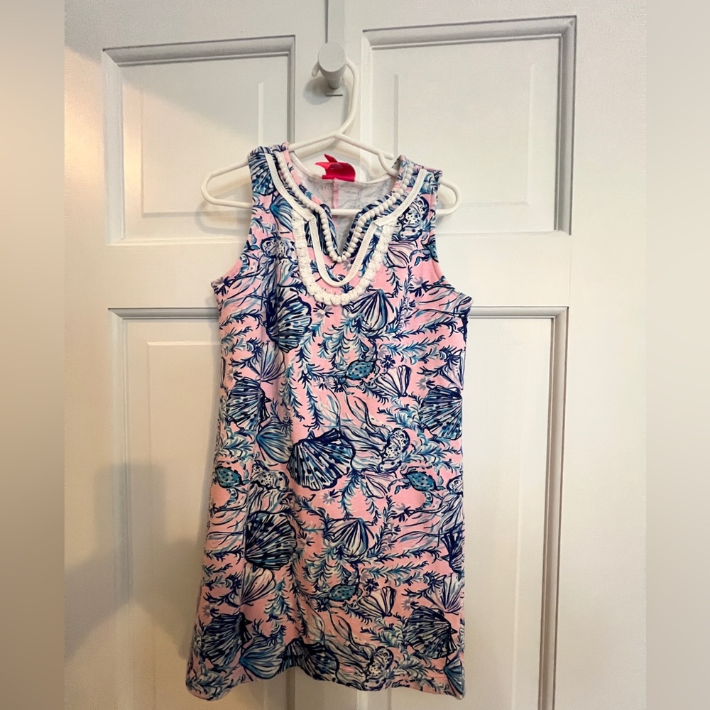 Lilly Pulitzer Blue and Pink Patterned Dress